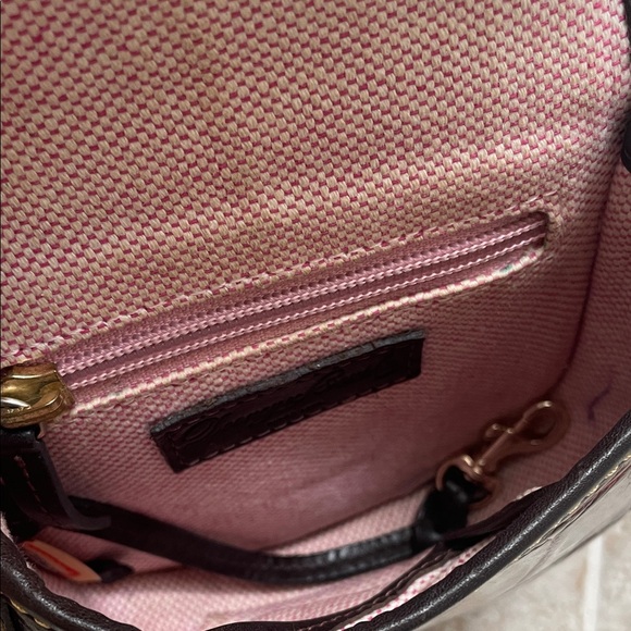 Dooney Bourke Dark Red Crocodile-Embossed Crossbody Bag - Picture 6 of 6